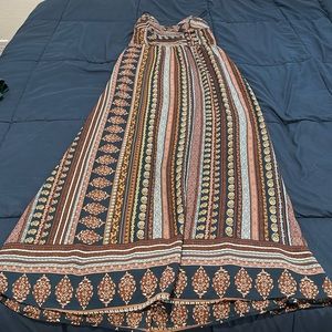 Xhilaration Multicolor Striped Maxi Dress